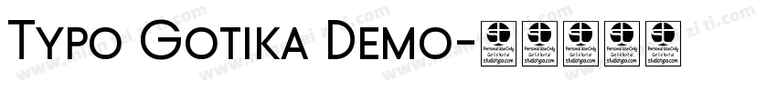Typo Gotika Demo字体转换